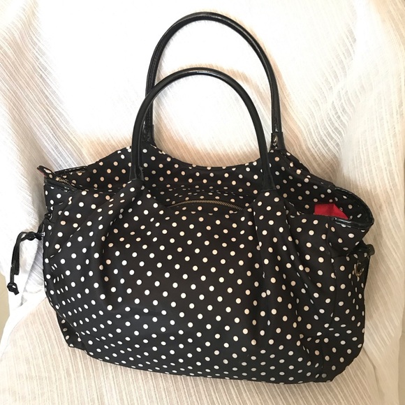 kate spade Bags Kate Spade Stevie Polka Dot Diaper Bag Poshmark